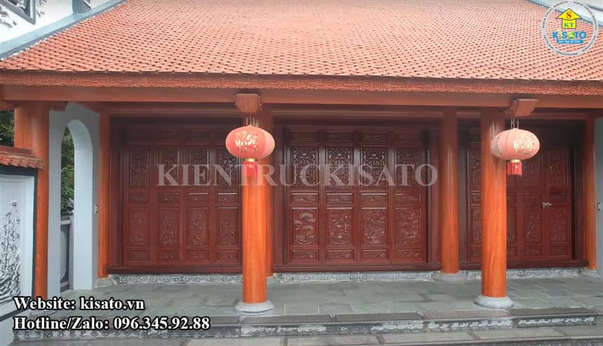 Toàn cảnh mẫu từ đường 3 gian trang nghiêm tại Quảng Bình