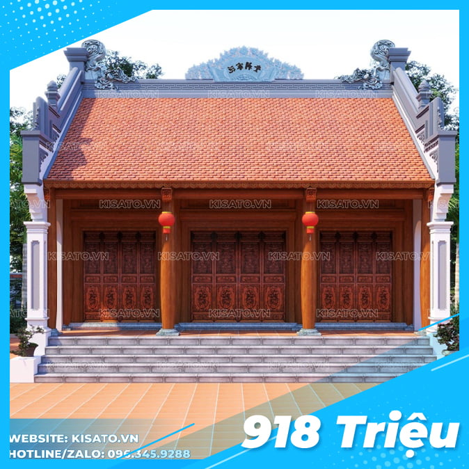 Mẫu Từ đường 3 Gian đẹp-01