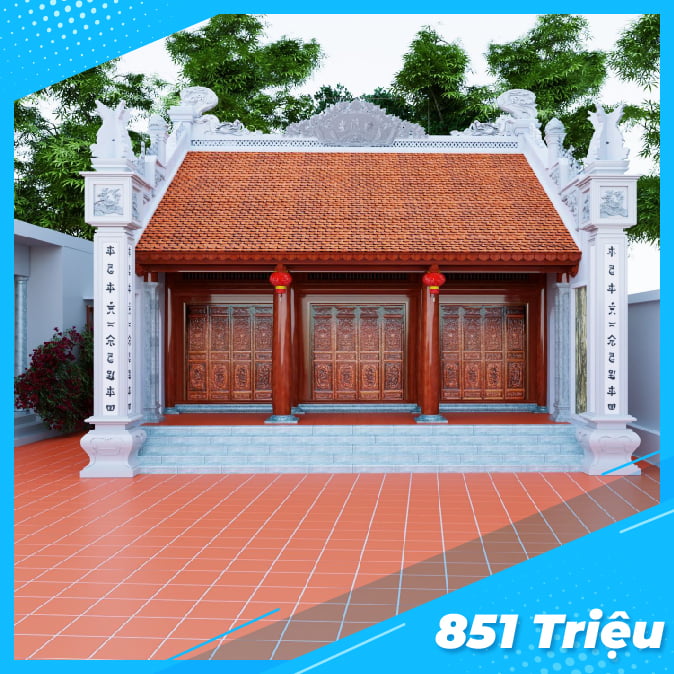 Mẫu Từ đường đẹp 3 Gian-01