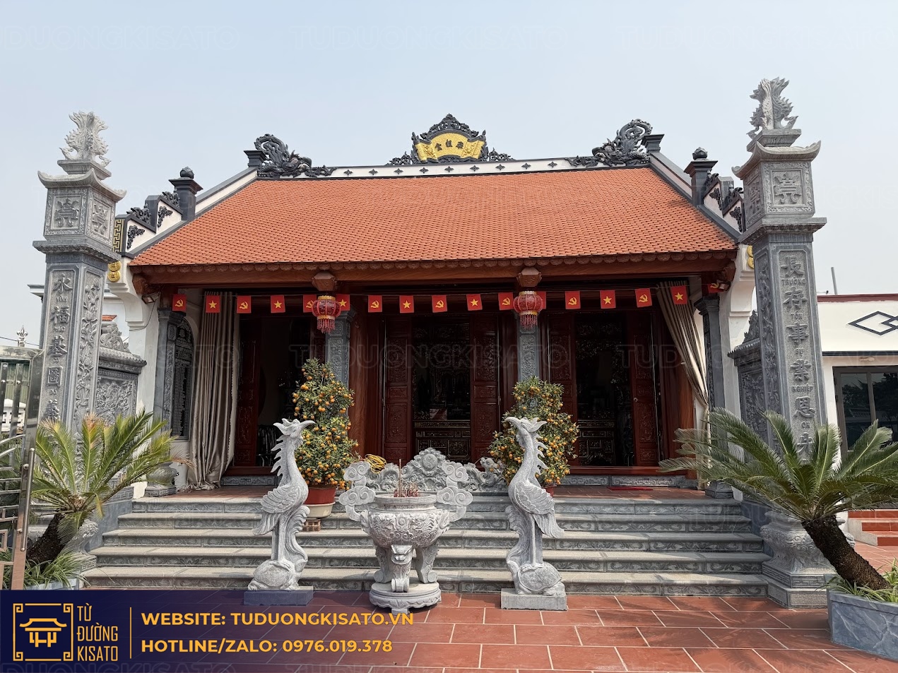 từ đường 3 gian đẹp kiến trúc truyền thống