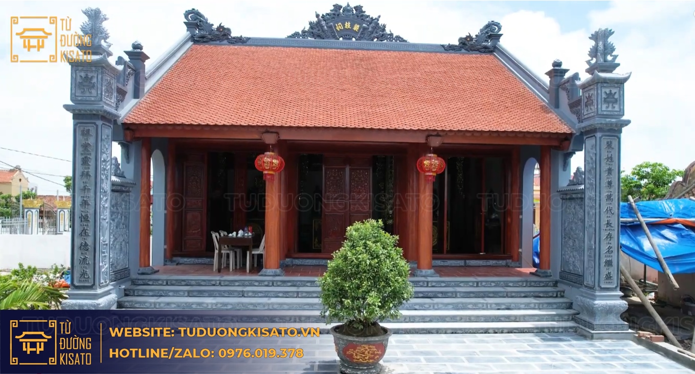 từ đường đẹp nam định tổng thể công trình thực tế