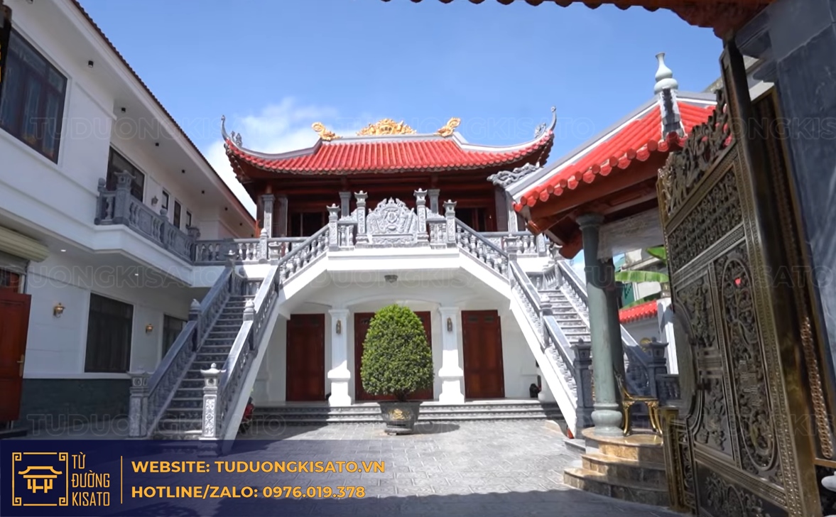 từ đường 2 tầng ninh bình tổng thể công trình thực tế