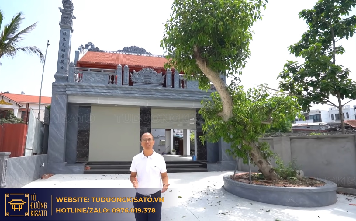 từ đường 2 tầng kiến an hải phòng tổng thể công trình thực tế