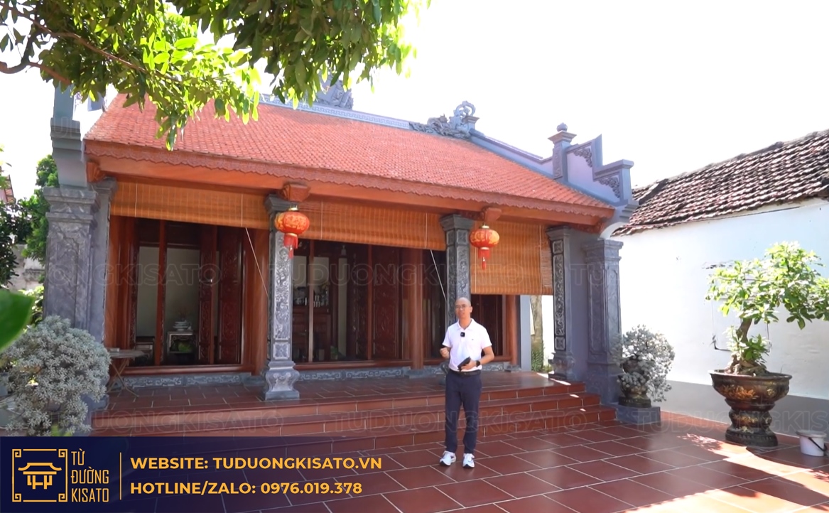 mẫu từ đường 3 gian 2 mái đẹp